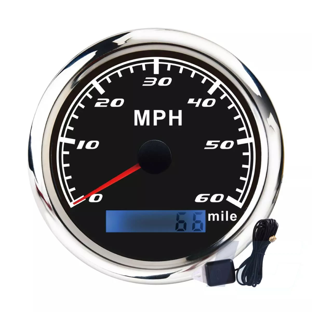 Marine Speedometer Gauges, 60 MPH Speedometer With Odometer & GPS ...